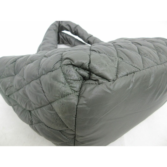 CHANEL Coco Cocoon Tote Bag Handbag khaki Green - Picture 5 of 11